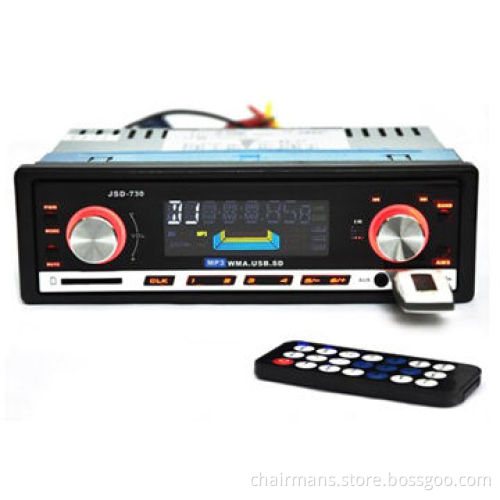 Car Audio Stereo In-dash MP3 Player with FM Radio, USB, SD, Aux